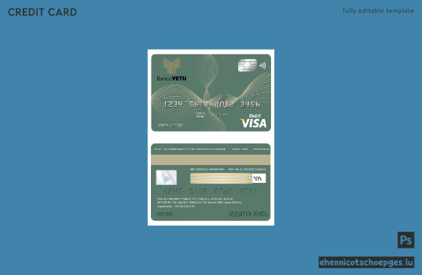 Angola Banco Yetu Visa-Karte – Beispielvorschau